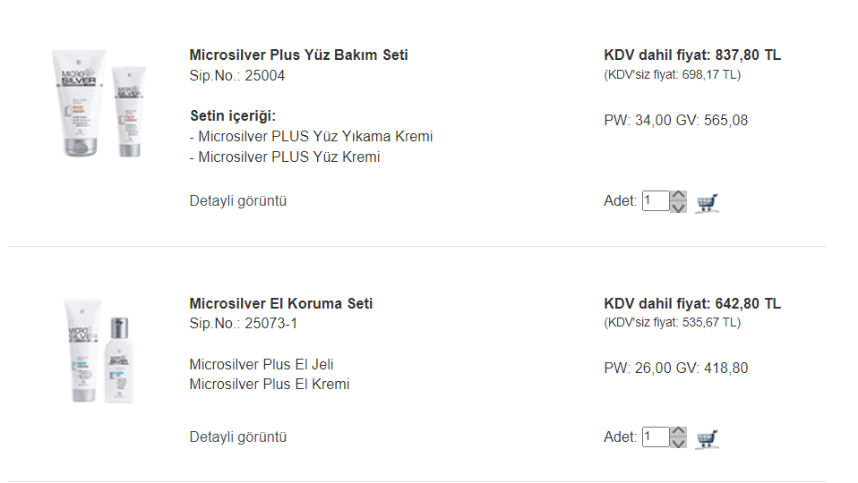 BOZÜYÜK LR WORLD Mikrosilver plus yüz kremi-mikrosilver el koruma kremi